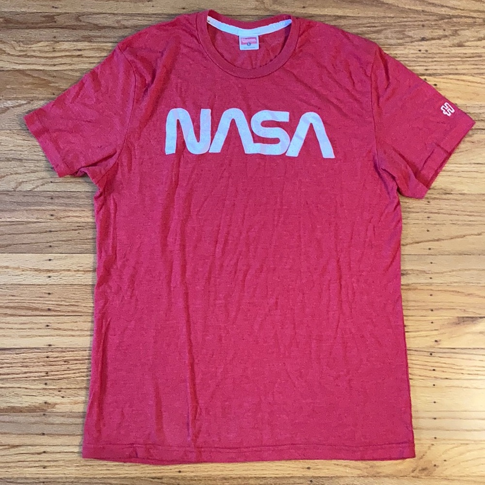 Men's Large Homage NASA SS Shirt Red